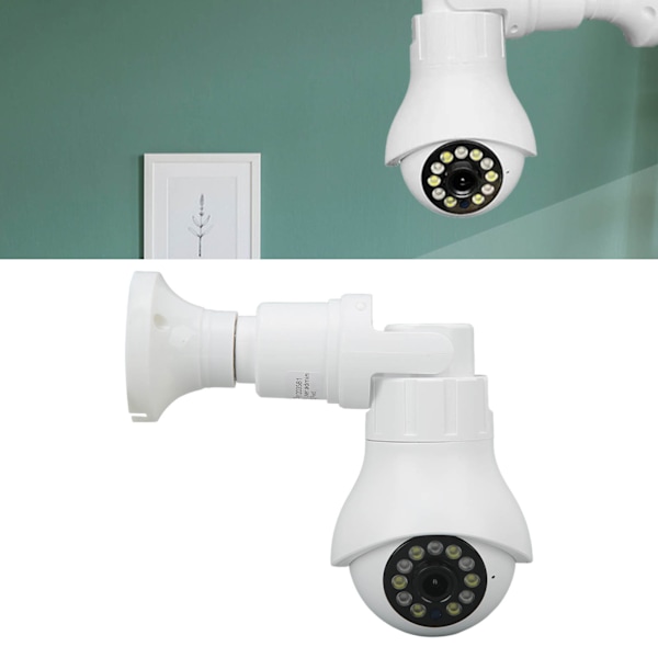 Light Bulb Camera E27 Socket Wireless WiFi Two Way Audio Mobile Tracking Smart Surveillance Camera 2MP