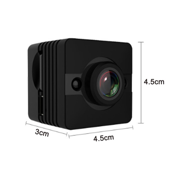 SQ12 Minikamera Vanntett Full HD 1080P med nattsyn og