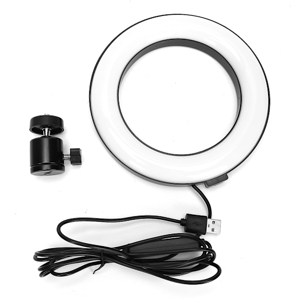 LED Live Streaming Ljus Dämpbar Selfie Ring Light Kamera Cirkel Fyll Ljus med Stativ