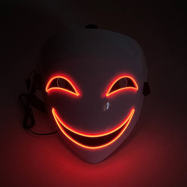 Halloweenmasker med LED-lys