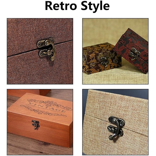 Antik Vintage, Spänne Lås, Smyckeskrin, Hasp Pad, Haken Lås,黄色, 2.7*3.2cm yellow 2.7*3.2cm