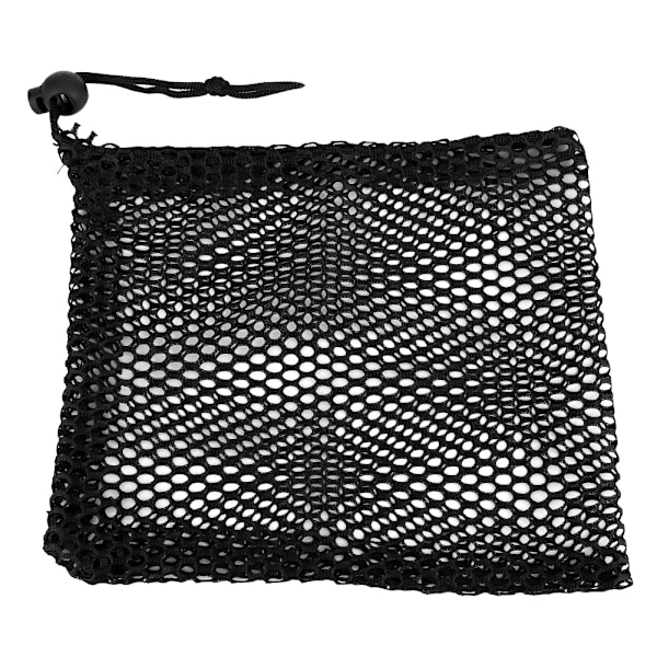 Slitesterk Nylon Mesh-trekkpose med snor for golfballer, oppbevaringsnettpose, golftilbehør (S)