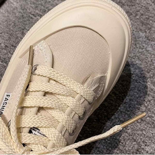 Dame Canvas Sneakers Lavt Canvas Sko for Mote Unisex Sneakers Trenere Hundre Brettsko