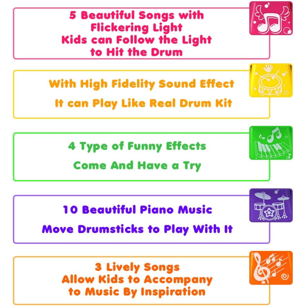 Børnetrommelegetøj Musikinstrumenter til småbørn Med sygeplejerske