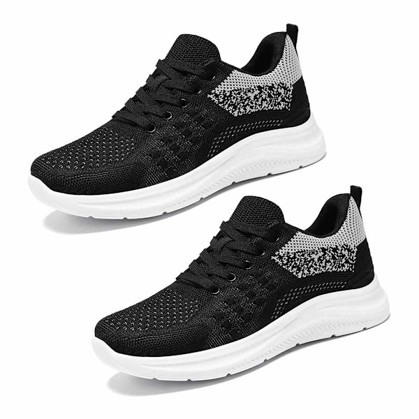 Women's wide toe running shoes, wide sport tennis sneakers with rubber outsole