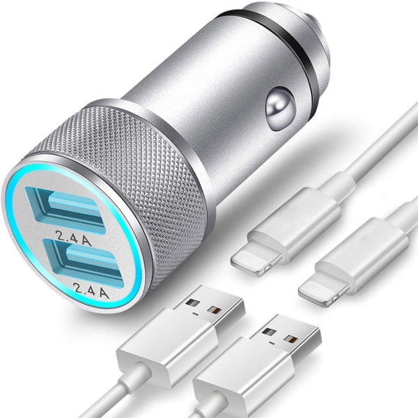Billaddare Dubbel USB -port kompatibel med IPhone XR/XS/X /