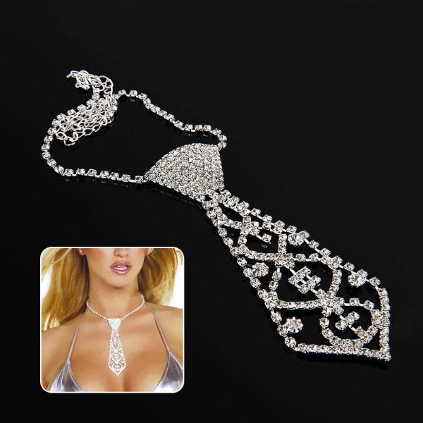 Elegant mode glitter kristall strass slips formad halsband
