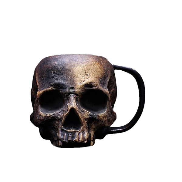 Skull Mug, Gothic Horror Reality Skull Mug, Resin Skull Mug