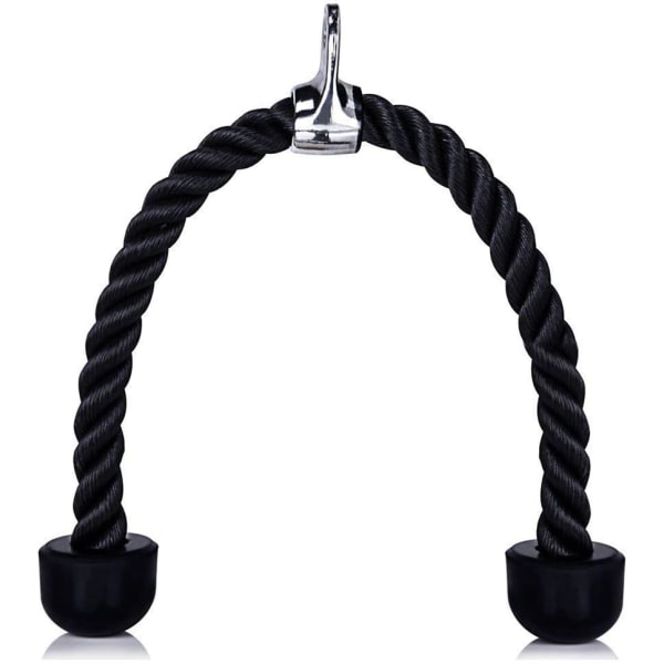 Deluxe Tricep Rope Pull Down Cable, 27" taulengde, lett å gripe