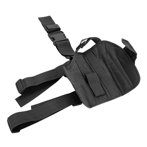 Nylon Justerbar Universal Pistol Militär Ankelben Holsterficka Tillbehör (Svart)