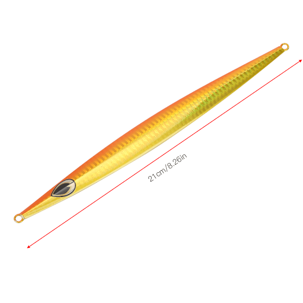 LF009 Zinklegering 150g/21cm Konstgjord fiskbete Livsliknande hårt fiskedrag Tillbehör