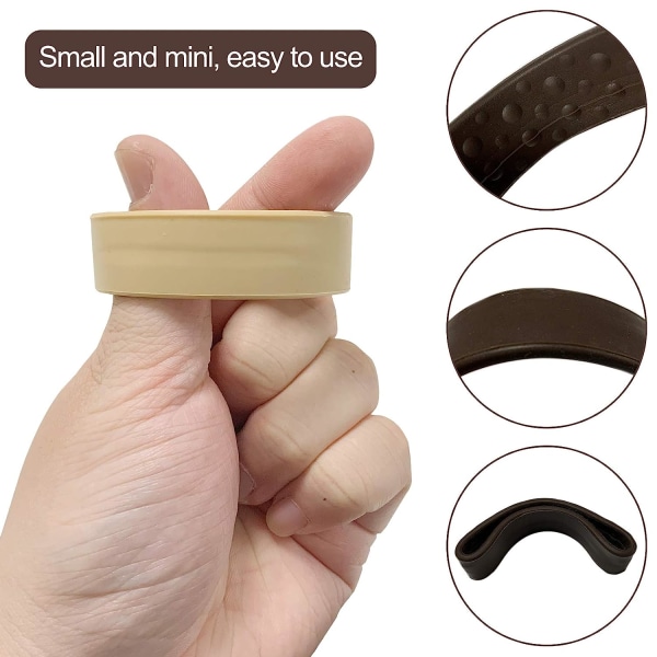 4 pakker med silikon sammenleggbart hårslips, hårtilbehør Donut Hai