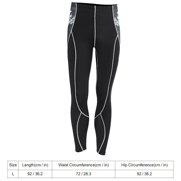 Unisex Sports Gym Cykling Løbe Fitness Leggings Bukser Træning Atletiske Bukser Ulvehoved L