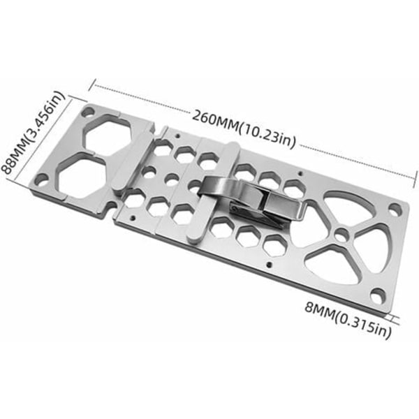 90° rätvinklig cirkelsågsstyrskena, 260 mm träbearbetning av aluminiumlegering stoppspårsåg Fyrkantiga tillbehör, skärmaskin vinkel skärbräda