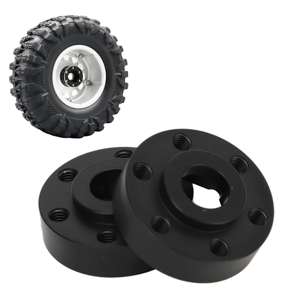 2PCS Hex Hub Wheels Brass RC Crawler 1.9 2.2 Wheels Widen Adapter for Axial SCX10 Capra for VS4 10 1/10 RC Crawler 6mm / 0.2in