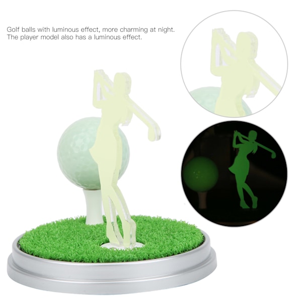 Minigolf Souvenirgåva Dekoration Luminous Plast Gummi Magnetisk för Hem Bil Skrivbord