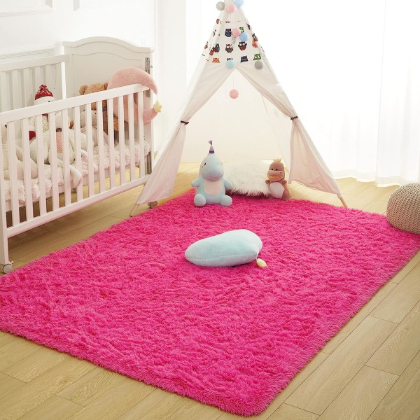 Soft Fluffy Area tæpper til soveværelse børneværelse Plys Shaggy