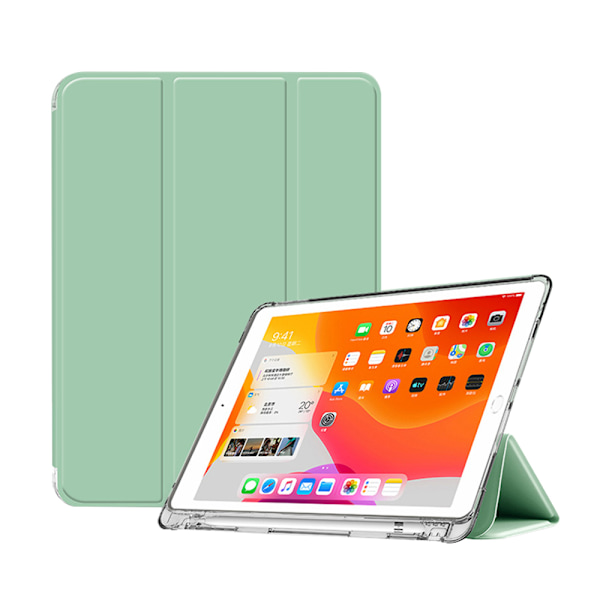 Etui Kompatibelt med iPad Pro 2021 (11 tommer) med Pennesholder, gjennomsiktig etui, automatisk søvn/våkne