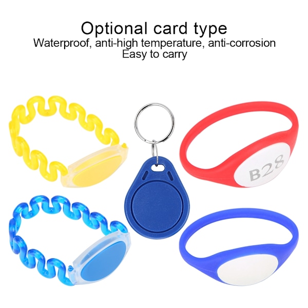 Metal Card Induction Cabinet Electronic Password Locker Gold (Silicone Bracelet Induction)