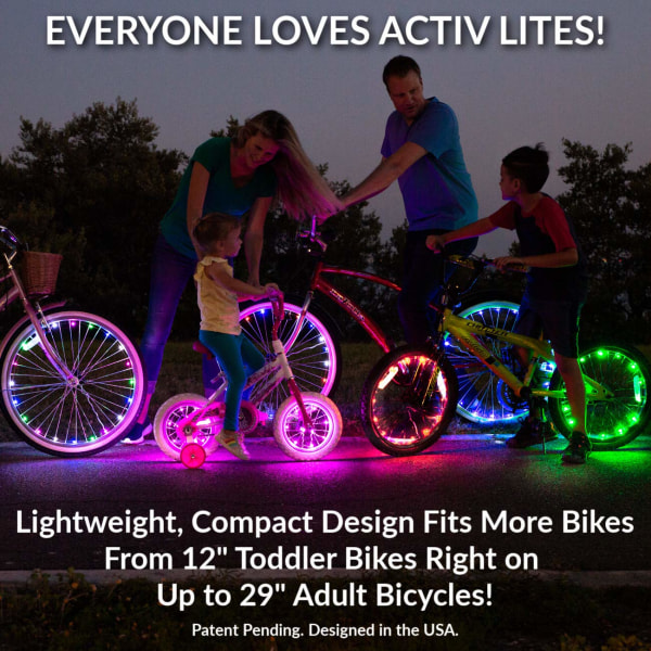FeelGlad LED-pyörän pyöränvalot, 2kpl vedenpitävä kirkas polkupyörä