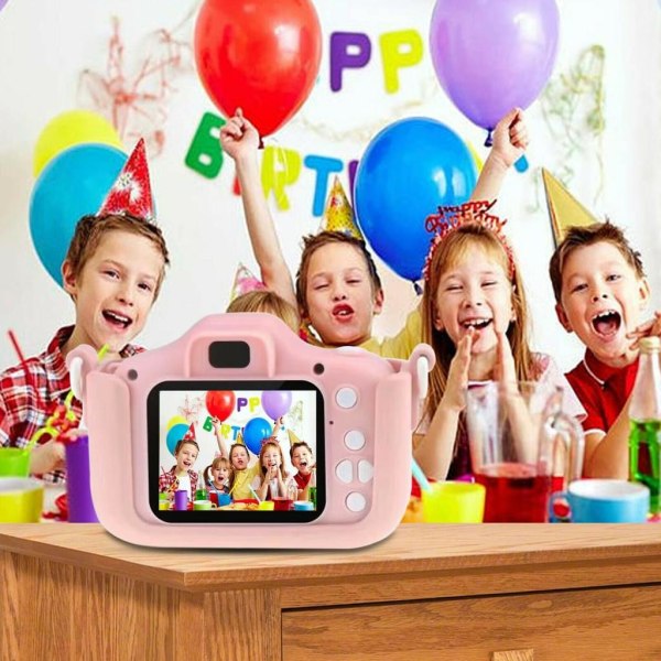 Barnekamera, digitalt fotokamera Selfie og videokamera med