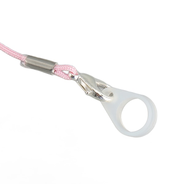 Hörselskyddshållare Transparent Klämma Rosa Rep Nylon Lätt Fästning Hörselskydd Lanyard för Trädgårdsarbete Monaural