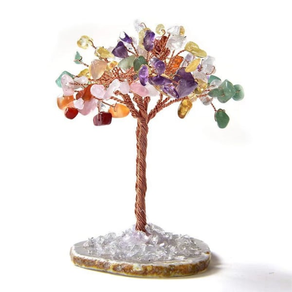 Ornament dekoration-Naturlig fluorit kristall träd