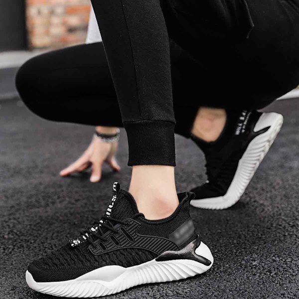 Mænds Løbesko Letvægts Mode Enkle Casual Sportsmode Fitness Åndbar Tynde Sneakers