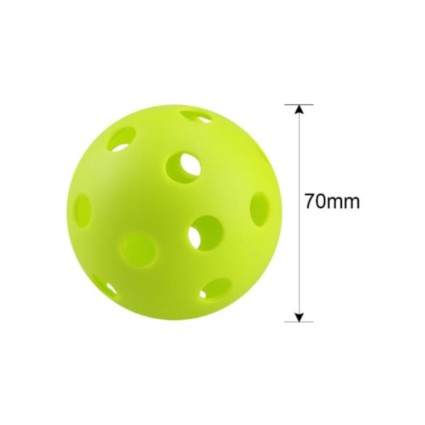 12-pakning med supermyk baseballøvelsesball Pickle Ball-plast