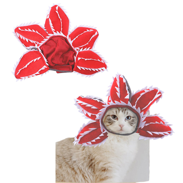 Dog Halloween Costume Cute Pet Costume Cosplay Flower Hat Headgear Props for Cats