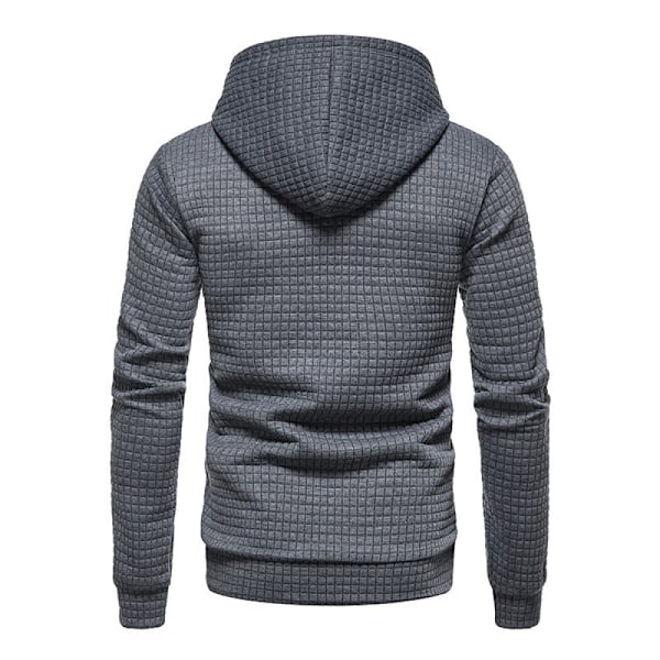 Mænds Hoodie Basic Sweatshirt Casual Langærmet Ternet Trøje