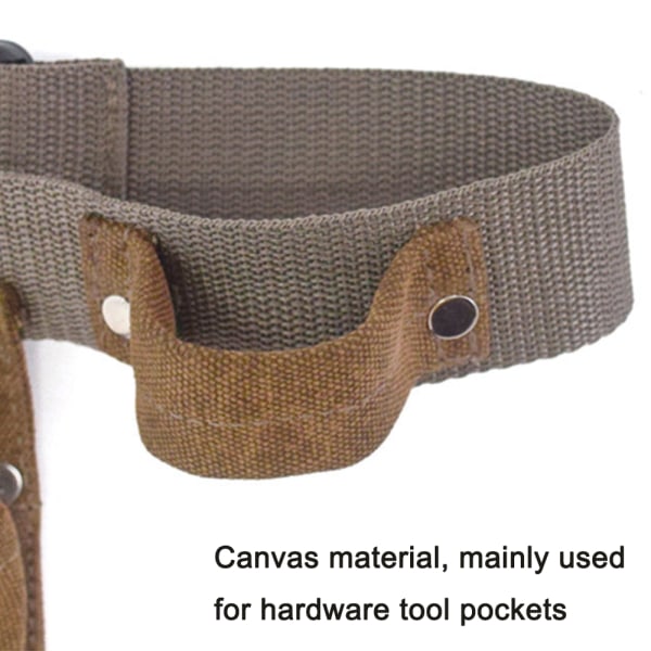 Garden Waist Pack hængetaske, Haveværktøjslærredsbæltetaske, Heavy Duty værktøjsholdertaske til mænd/kvinder, Værktøjslinjebælte