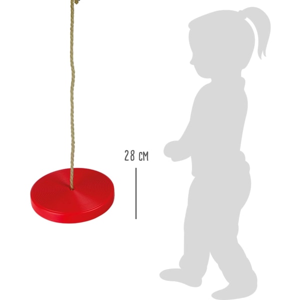 Pieni jalka 6118 keinu tukevasta, säänkestävästä muovista, kantavuus jopa 70 kg, alkaen 3 vuotta