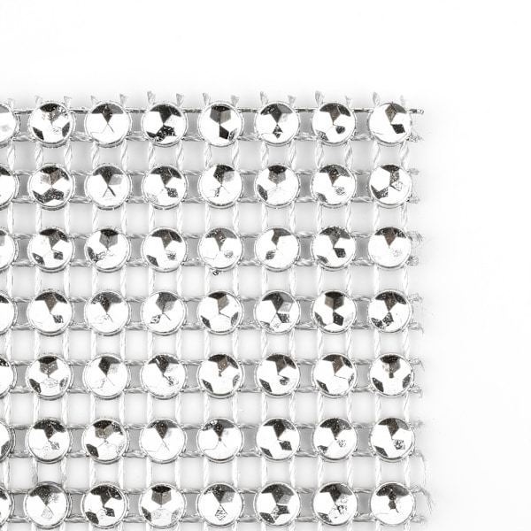 10 st Servett Ringar med Strass Dekoration för Bröllop Fest Silver