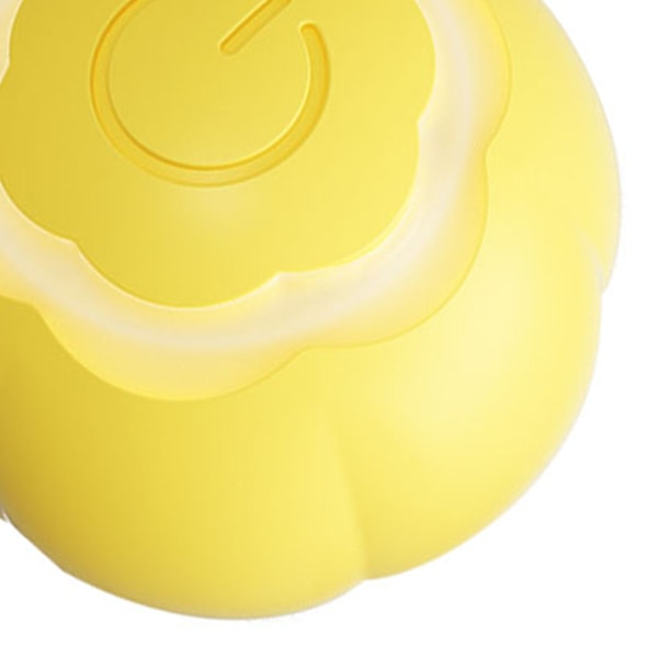 Smart Cat Toy Ball Interaktiv Bittbeständig Lindrar Tråkighet Automatisk Rullande Boll för Katt, Gul