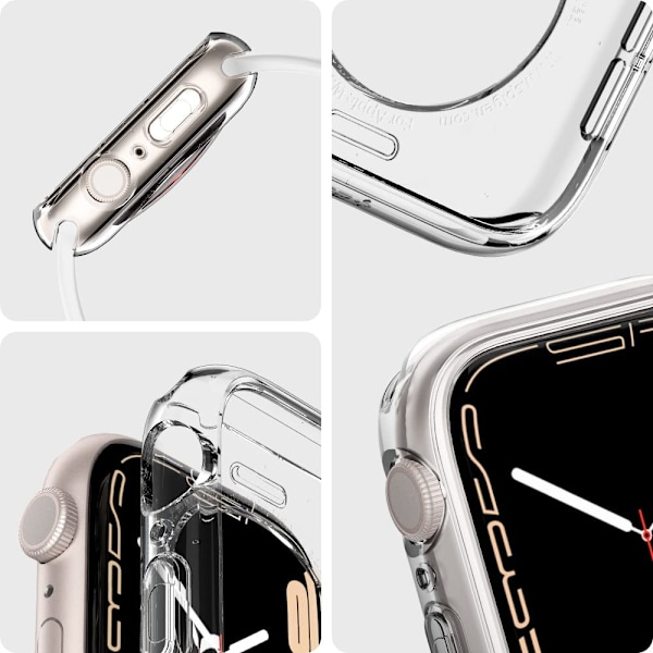 Vandafvisende Etui Kompatibel med Hærdet Glas Skærmbeskytter, TIL iWatch S8 Beskyttelses Bumper Etui