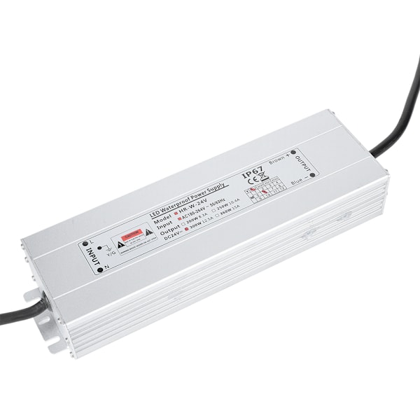 IP67 Vedenkestävä Kytkentävirtalähde AC-DC 24V 12.5A 300W Valolaatikolle/Valonauhalle