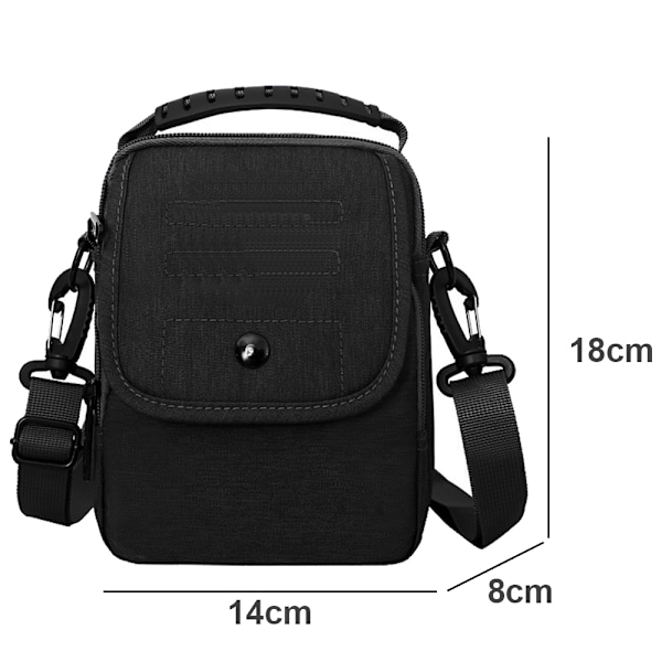 Stor kapasitet forretnings- og fritidsveske, koreansk versjon, fritidsveske, crossbody-veske, motetrend, håndveske
