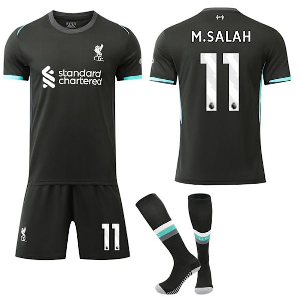 Borta Fotbollströja, Barn, Vuxna, 2024-2025, Nr 11, M. SALAH M
