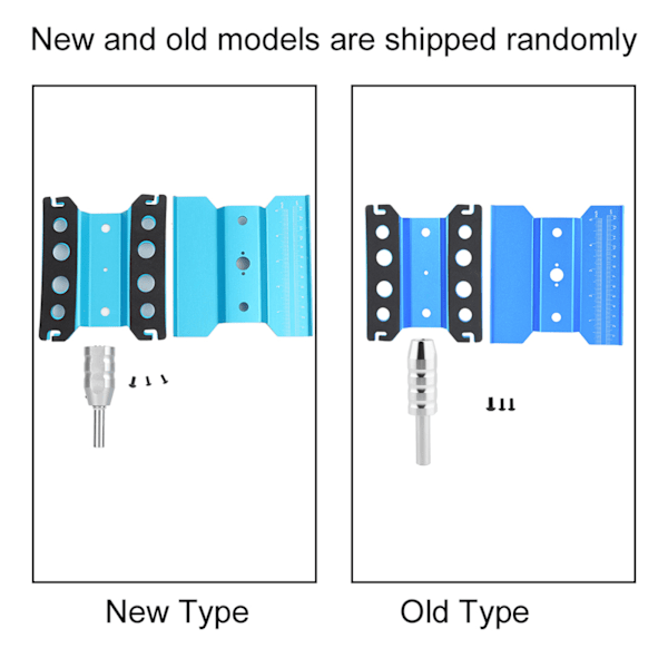 Rotasjonsreparasjon Stasjonsmonteringsplattform Arbeidsstativ for 1/8 1/10 RC Modellbil (Blå)