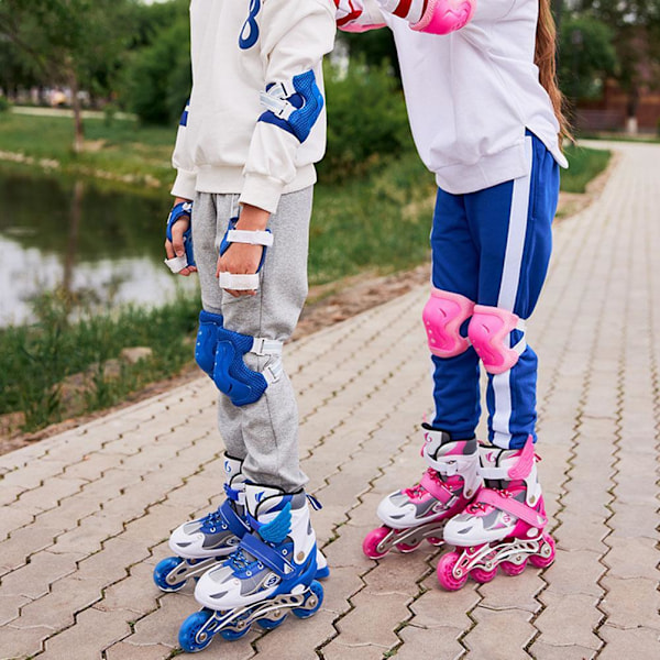 Inline Skates for Barn og Voksne Justerbare Rulleskøyter IsSkøyter