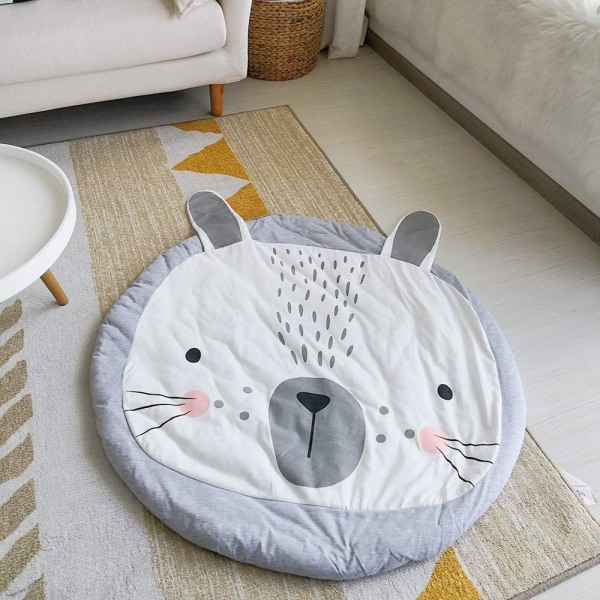 Baby Round Play Pad Crawling Mat Crawl Pehmuste Ilmastoitu