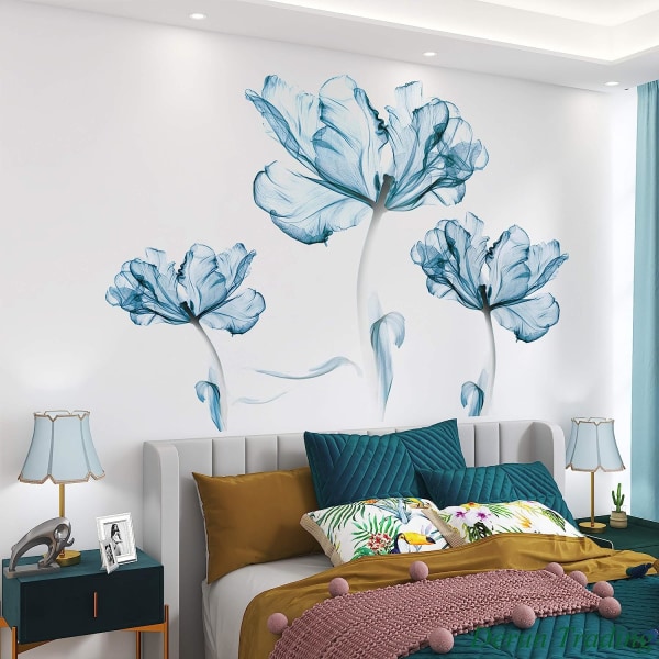 Väggdekaler och väggmålningar Heminredning Vardagsrum Blommavägg