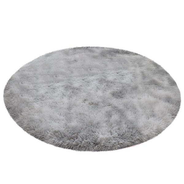 Round rug, deep pile rug, living room rug, (Ø 120 cm round)