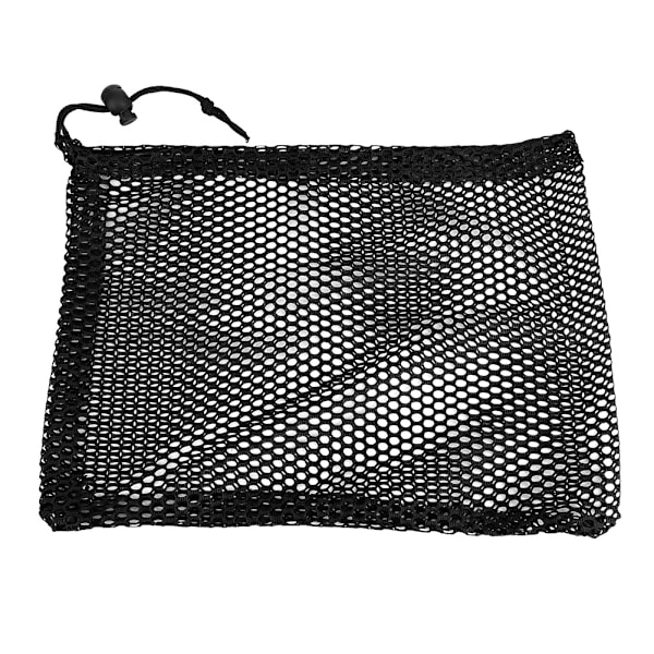 Holdbar Nylon Mesh Trækpose Golfbold Holder Opbevaringsnetpose Golf Tilbehør (L)