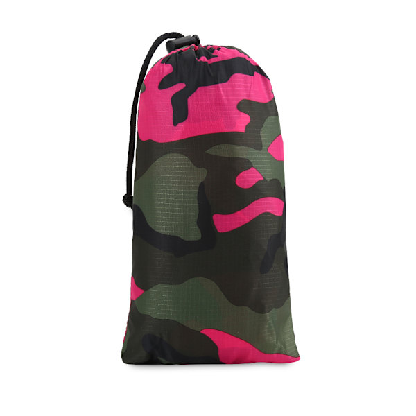 Udendørs Multifunktionel Militær Camouflage Regnjakke Dækning Regnbeklædning (Rose Rød Camo)