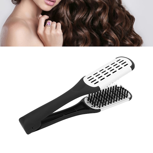 Straightening Brush Stable Breathable Design Double Sided Protective Reliable Durable Hairdressing Tool for Salons