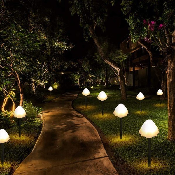 Solar Mushroom String Lights Multi Mode For Garden Courtyard Lan