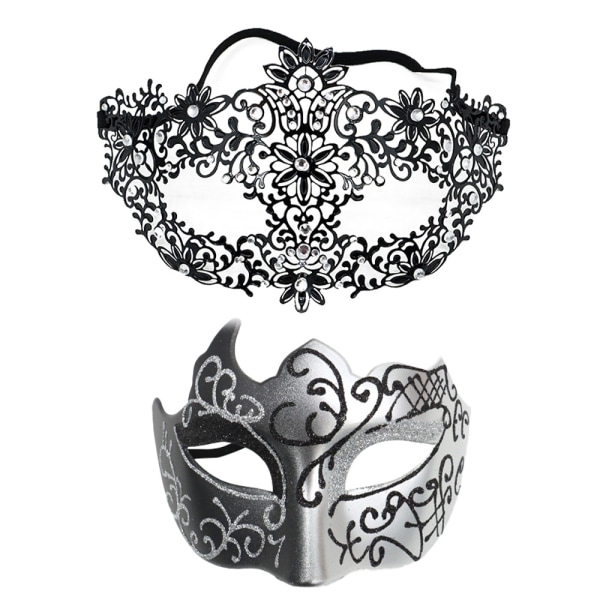One Pair Couple's Gorgeous Masquerade Masks seksikäs Eye Mask Party
