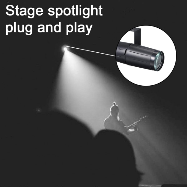 Disco Ball Pin Spot Light LED Stage Belysning Beam Spotlight Ligh